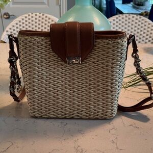 Brighton straw shoulder/Crossbody bag